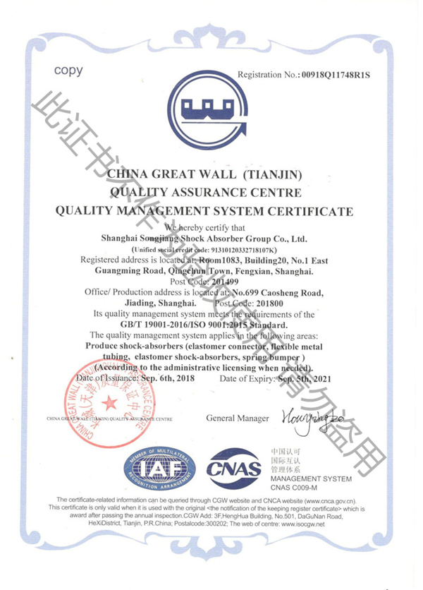ISO9001-2015证书报告